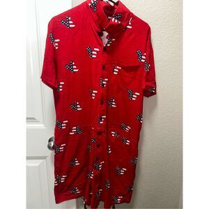 Disney American Flag Mickey Mouse Romper